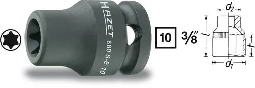 Hazet Kraft-Steckschlüsseleinsatz 3/8