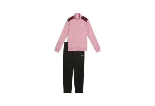 Puma Poly Suit op poised pink (65) S - Funktionswäsche Set für Damen, umweltfreundlicher Trainingsanzug aus 90% recyceltem Polyester, bietet perfekten Tragekomfort und praktische Taschen für Essentials.