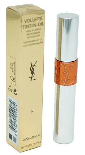 Yves Saint Laurent Volupte Tint-in-Oil Lip Oil 17 Coral My Name - Langanhaltende Feuchtigkeit und brillante Farbe in einem, ideal für ein gepflegtes Lippenbild. Perfekt für den täglichen Einsatz.