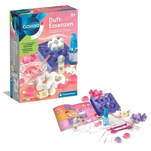 Clementoni Galileo Lab Duft-Essenzen - Experimentierkasten für Kinder ab 8 Jahren, natürliche Zutaten für phänomenale Duftkreationen und spannende Experimente