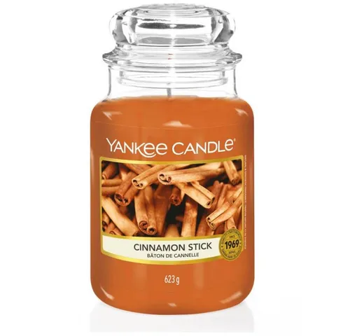 Yankee Candle Duftkerze im Glas (groß) | Cinnamon Stick - Kerze mit bis zu 150 Stunden Brenndauer, aus Premiumwachs für ein langanhaltendes Dufterlebnis mit Zimt und Nelken. Ideal als Geschenk für Frauen.