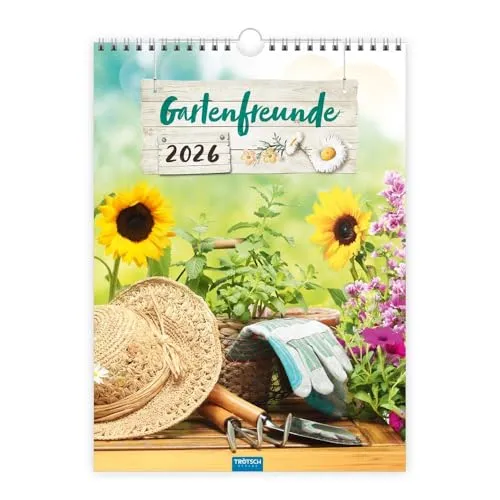 TRÖTSCH - Classickalender Gartenfreunde 2026: Wandkalender