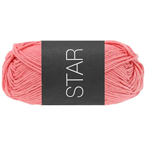 LANA GROSSA Star | Topflappen-Baumwolle | Handstrickgarn aus 100% Baumwolle | 50g Wolle zum Stricken & Häkeln | 90m Garn FB100
