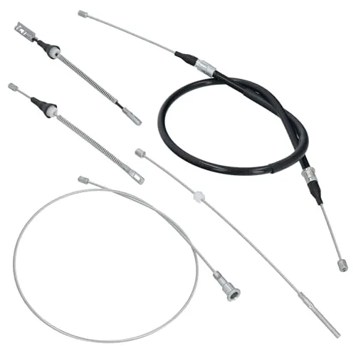 Produktbild GEPCO 5-TLG Komplett-Set Handbremsseile Feststellbremse Seilzug kompatibel mit Opel Corsa C