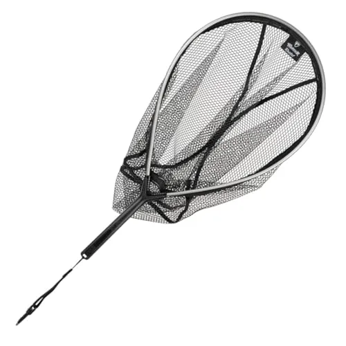Fox Rage Warrior Racket Net 32x47x40cm - Watkescher zum Raubfischangeln, Raubfischkescher zum Spinnfischen, Angelkescher