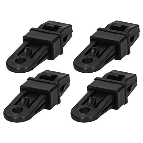 cartrend 10389 Caravan Zeltteppichclips Teppichclips Zeltclips Wohnwagenclips Wohnmobil Wohnwagenzubehör Wohnmobilzubehör, 4 Stück