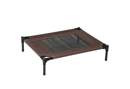 PawHut Tierbett Hundeliege für Outdoor, Katzenbett aus Stahl