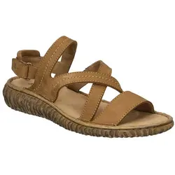 Josef Seibel Ronja 05 - Bequeme Damen-Sandale in Castagne - Wanderschuhe aus Leder mit leichtem PU-Sohlenmaterial, ideal für den ganzen Tag. Der Klettverschluss sorgt für einfachen Einstieg und perfekten Sitz.