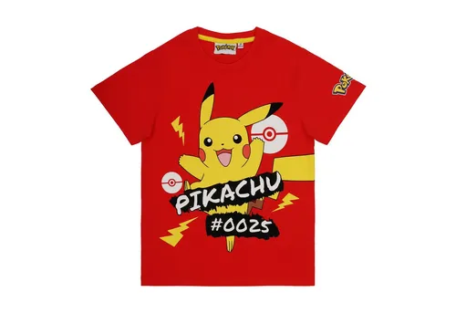 POKÉMON T-Shirt Pokemon T-Shirt Jungen Mädchen Pikachu Poke Shirt mit Pikachu Design