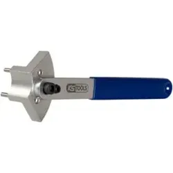KS Tools 5004315 Spannrollenschlüssel 34mm - Praktisches Werkzeug für Audi & Volkswagen, ideal zum Spannen und Entspannen von Zahnriemen mit verstellbarem Handgriff für enge Platzverhältnisse.