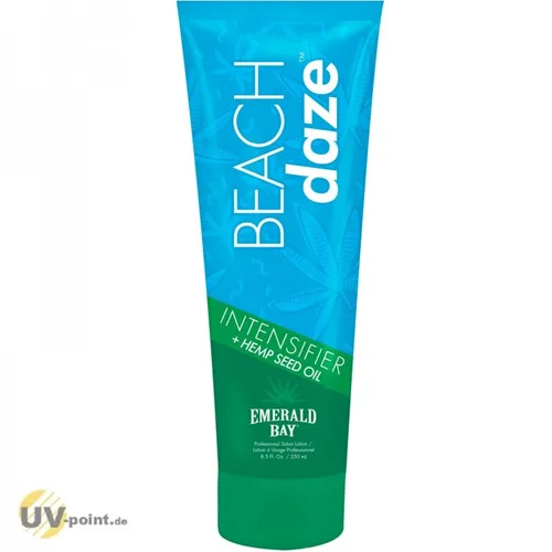 EMERALD BAY Beach Daze Intensifier 250 ml - Bräunungslotion mit Bräunungsbeschleuniger, angereichert mit Aloe Vera und Hanfsamenöl für eine intensive, gleichmäßige Bräune.