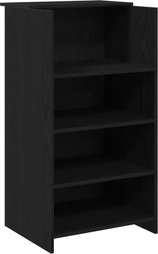 vidaXL Empfangstheke Schwarz 55x50x103,5 cm in schwarz von vidaXL