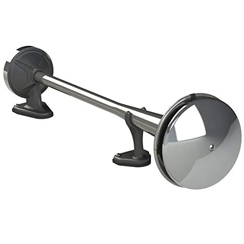 Marco Edelstahl LKW Druckluft Einzelhorn 53cm lang (aus Edelstahl) inkl. Anschluss- und Anbaumaterial~