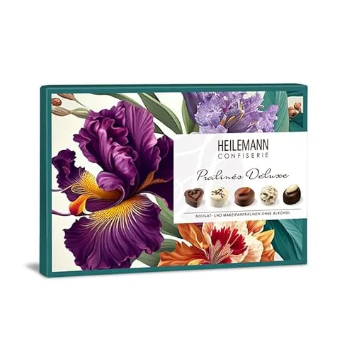 Heilemann Pralinés Deluxe – Nougat- und Marzipanpralinen, 143 g