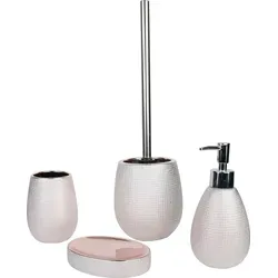axentia Badaccessoire-Set Hollywood, roségold 133273 - Sonstige Badaccessoires, elegantes Bad-Set in edlem Roségold für stilvolle Akzente in Ihrem Badezimmer.