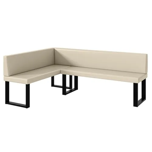 MEBLINI Eckbank für Esszimmer in weiß von MEBLINI