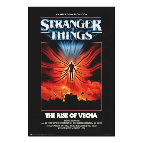 Poster STRANGER THINGS 5 in rot von Grupo Erik