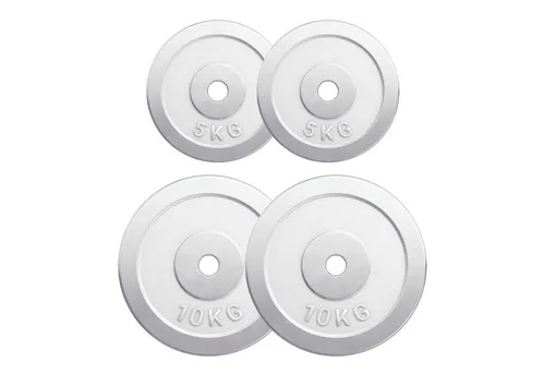 GORILLA SPORTS® Hantelscheiben 1,25-30kg in silber von Gorilla Sports