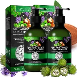 ALIVER Haarspülung mit Biotin, Rizinusöl & Arganöl – 3-in-1 Pflege - Multifunktionale Haarspülung für alle Haartypen. Regeneriert, spendet Feuchtigkeit und erleichtert das Kämmen. Ideal für gesundes, voluminöses Haar mit Glanz.