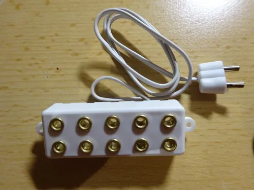 Verteilerleiste 5-fach weiss für Puppenstuben Krippen Beleuchtung Licht *NEU*