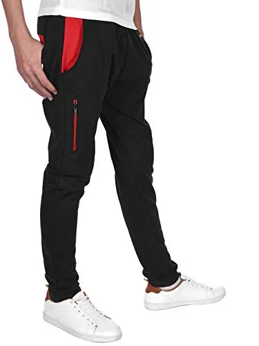 BEZLIT Kinder Jungen Sport Freizeit Stoff Jogging Sweat Hose 30143 Schwarz-Rot 104