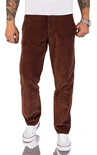 Rock Creek Herren Cord Hose Regular Fit - Ocker W38 L34 - Wanderhosen aus robustem Cord-Stoff, ideal für die kalte Jahreszeit. Der Regular Fit Schnitt bietet Komfort und Stil, perfekt kombinierbar für geschmackvolle Männer.