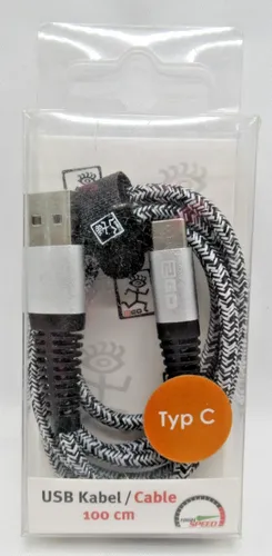 Produktbild 2GO USB Ladekabel für Typ C Datenübertragung und Schnellladefunktion 1m 959537