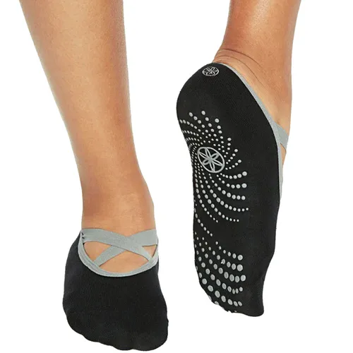 Produktbild Gaiam Grippy Barre Yoga Sock Damen Herren Socken Yogasocken Pilates Tanz Schwarz