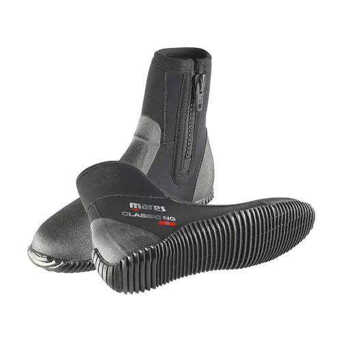 Mares Füßling Classic NG Dive Boot 5mm - Gr: 7 (39-40) - Neoprenanzüge: Komfortabler Füßling mit 5mm Neopren für optimale Isolation und flexible Sohle, ideal für Taucher.