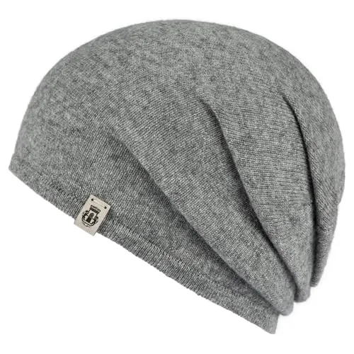 Roeckl Damen Beanie-Mütze aus Kaschmir in Grau - Strickmützen für Damen, hochwertige Kaschmirmütze für ultimativen Komfort und Wärme an kalten Tagen.