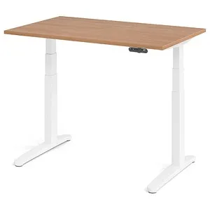 HAMMERBACHER XBHM12 elektrisch höhenverstellbarer Schreibtisch - Kinderschreibtisch mit ergonomischer Höhenverstellung von 65,0 bis 129,0 cm, ideal für flexibles Arbeiten und optimale Körperhaltung.