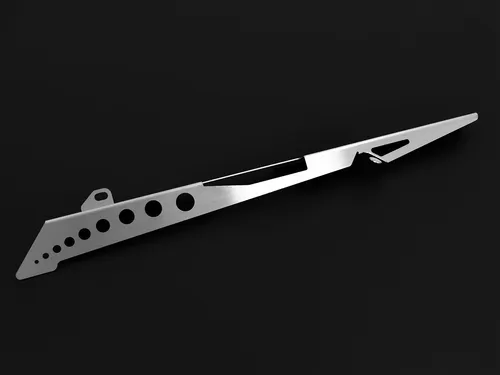 ZIEGER Kettenschutz für Yamaha YZF-R1 (RN09) BJ 2002-03 - Motorradzubehör, robuster Kettenschutz aus Edelstahl für optimalen Schutz und Langlebigkeit, silberfarben