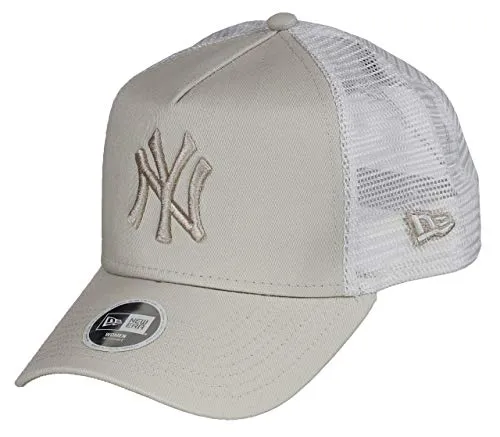 New Era Damen Trucker Cap - New York Yankees stone beige - Damen Baseballcap in Beige, ideal für Freizeitaktivitäten im Sommer. Mit einem sportlichen Design und hochwertigem Material für optimalen Tragekomfort.