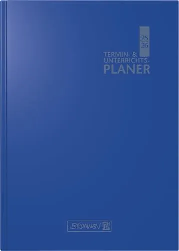 BRUNNEN Termin- & Unterrichtsplaner 2025/2026 | A5, Kunststoff, blau