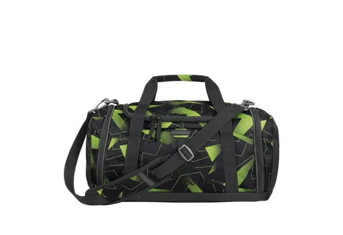 coocazoo Sporttasche Lime Flash - Schwarz-Gelb, 20L mit Nasswäschefach, reflektierenden Elementen und umweltfreundlichem Design für optimale Sichtbarkeit und Komfort
