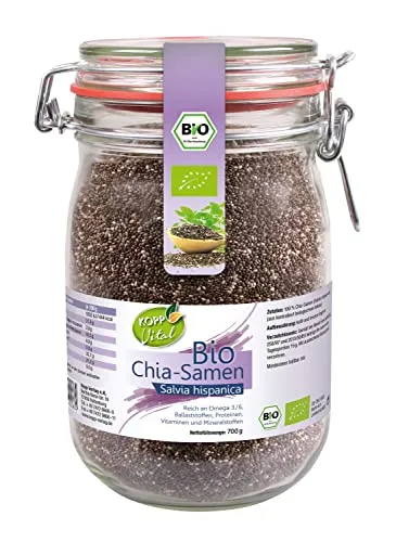 KOPP Vital® Bio Chia-Samen im Bügelglas 700 g von Kopp Vital