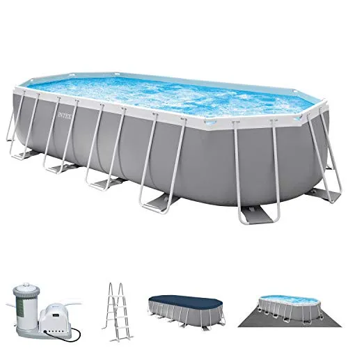 Intex Frame Pool 610 x 305 x 122 cm Komplettset | Ovalpool mit Zubehör