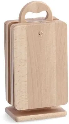Zeller Brettchenständer-Set, 7-teilig, Buche