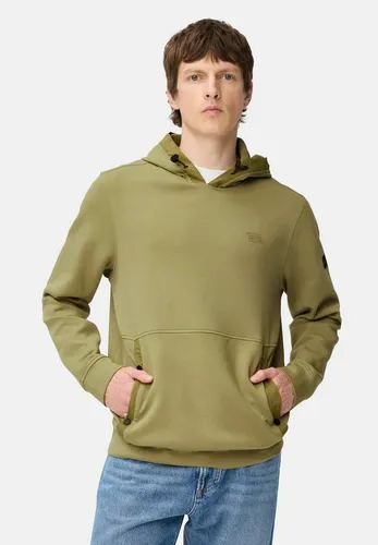 Sweatshirt CAMEL ACTIVE Herren, Gr. L - Moss Stone - Modisches Herren-Sweatshirt mit verstellbarer Kapuze, taillenbedeckendem Schnitt und Kängurutasche. Ideal für lässige Outfits und angenehmen Tragekomfort.