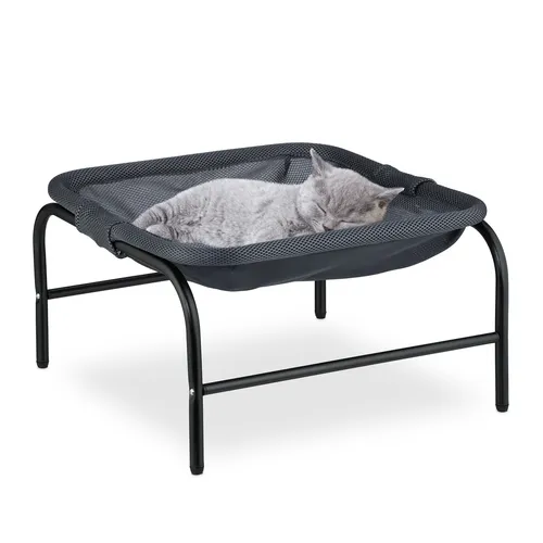 Katzenhängematte - Komfortables Katzenbett für entspannte Stunden - Katzenbett aus robustem Stahl, ideal für Katzenliebhaber. Mit einer Breite von 45 cm bietet es optimalen Komfort und eine stylische Ruheoase.