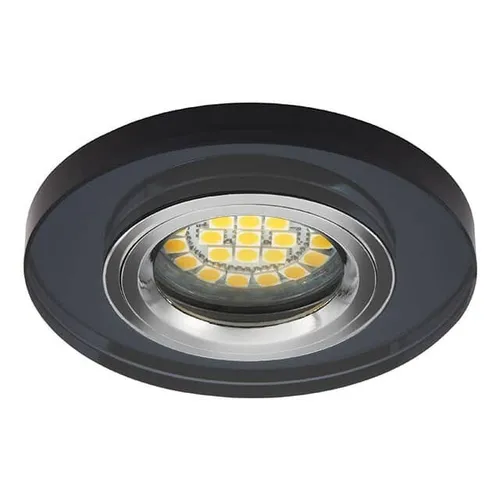 Kanlux Einbaustrahler Glas LED 12V GU5,3 Deckeneinbau Spot Leuchte schwarz rund