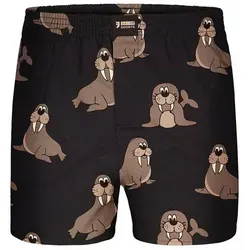 HAPPY SHORTS Boxer Funny Motives - Bunte Unterhosen American Boxershort - weit und bequem geschnitten bunt L