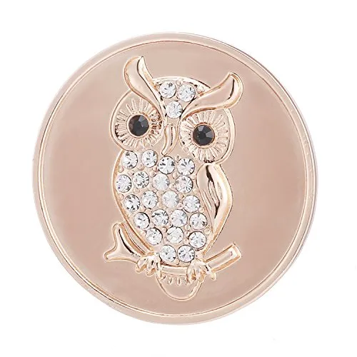 Morella Damen Coin Eule Rosegold 33 mm von Morella