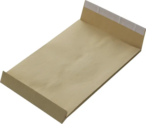 St. B4 Faltenversandtaschen Fadenverstärkt Reißfest braun Falte 40 mm Kuvert 100