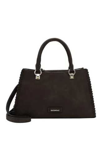 EMILY & NOAH Shopper E&N Hailee - Damenhandtasche in Braun - Stilvolle Damenhandtasche aus Velours mit praktischem Reißverschluss. Ideal für den täglichen Gebrauch, bietet Platz für alles Wichtige und hat einen verstellbaren Schulterriemen.
