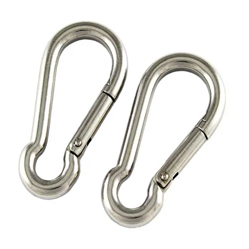 M-Teile-Store Karabinerhaken 40 x 4 Edelstahl Rostfrei A4 Karabiner V4A NIRO