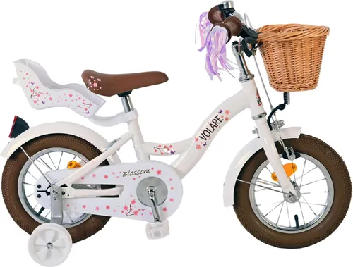 VOLARE Kinderfahrrad Blossom 12 Zoll in weiß von Volare