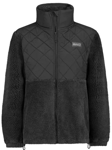 SUBLEVEL Fleecejacke Damen Leo Teddyfleece Kuschelig Übergangsjacke Jacke Outdoor Jacke