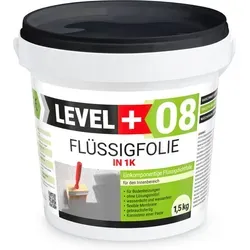 Level+ Flüssigfolie Badabdichtung 1k Dichtfolie L+08 - 1,5kg