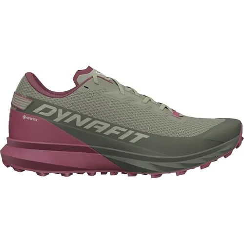 Dynafit Damen Ultra GTX Schuhe - Größe 38.5, oliv - Wasserdichter Damen-Trailrunningschuh mit hervorragender Dämpfung und griffigem Stollenprofil, perfekt für lange Winter-Berglauf-Projekte.